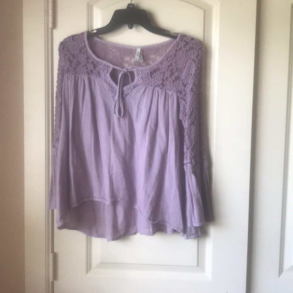 Lavender lace shirt